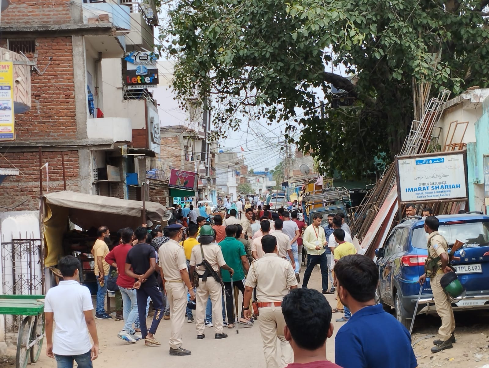 Security force alert, Rapid Action Force had to be called after people meeting in a house here in Ranchi