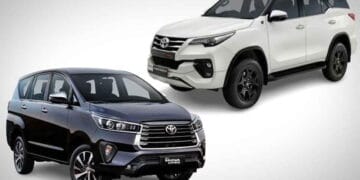 Innova Crysta And Fortuner