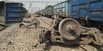 Kanpur Goods Train Derailed