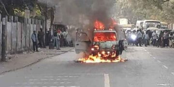 Ranchi Ambulance Fire