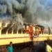 Train bogie caught fire