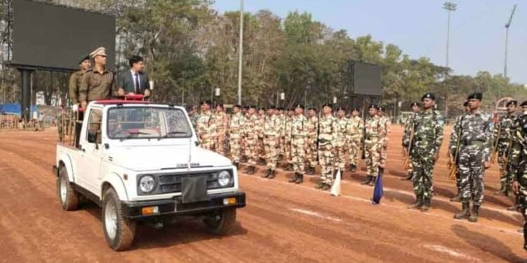 Ranchi DC and SSP inspected Republic Day parade