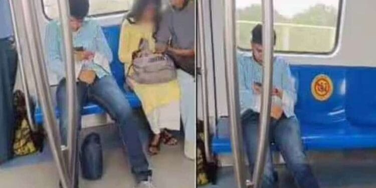 masturbating in Delhi Metro