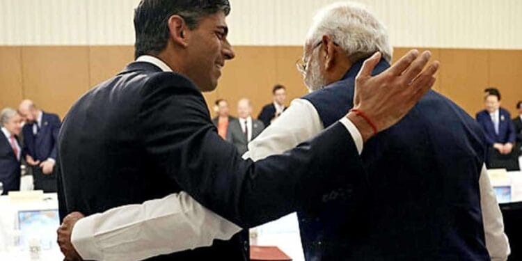 PM Modi meets Rishi Sunak