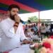 Chirag Paswan welcomed by AJSU workers: