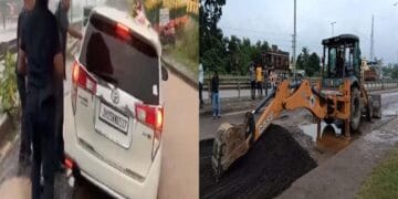 Minister Shivraj Singh Chauhan's Car