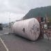 Gas Tanker Overturns