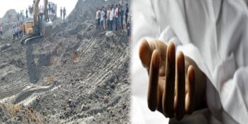 Two innocent children playing died after being buried under mud, allegation of negligence in road construction work