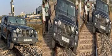 Driving THAR on the Railway Track