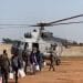 Polling Personnel Sent by Helicopter