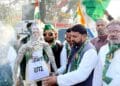 leaders burnt Amit Shah's effigy