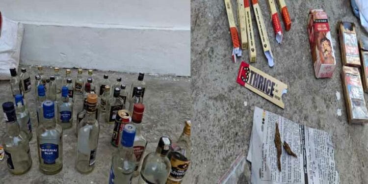 Liquor-and-Ganja-Found-in-Hostel